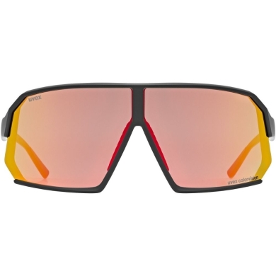 Okulary rowerowe Uvex Sportstyle 237 CV czarne (czerwone soczewki)