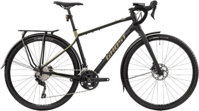 Rower gravel Ghost Asket Essential EQ AL black light khaki