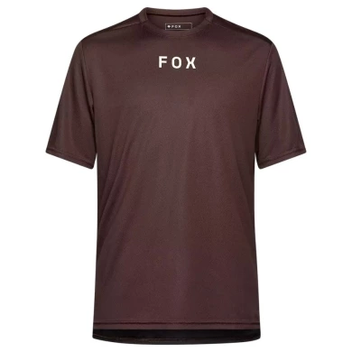 Koszulka rowerowa Fox Ranger Wordmark brązowa