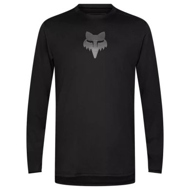 Koszulka rowerowa z długim rękawem Fox Ranger Head czarna