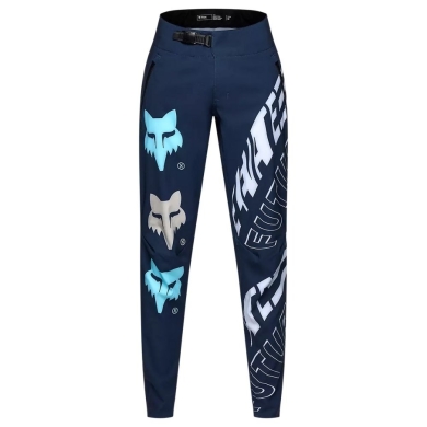 Spodnie rowerowe Fox Flexair Elevated Future granatowe