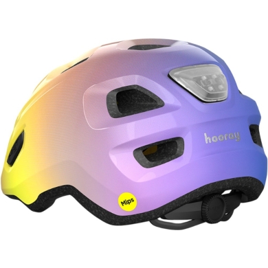 Kask rowerowy MET Hooray MIPS fioletowo-pomarańczowy