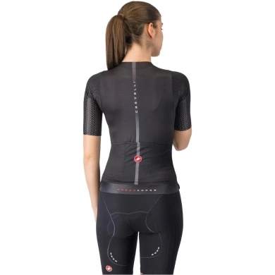 Koszulka rowerowa damska Castelli Aero Pro 8S W czarna