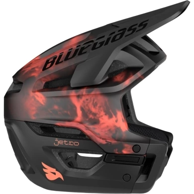 Kask rowerowy Bluegrass Jetro MIPS czarno-czerwony