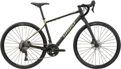Rower gravel Ghost Asket Essential AL black light khaki