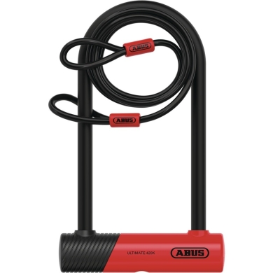 Zapięcie U-lock Abus Ultimate 420K + USH + linka Cobra 10/120