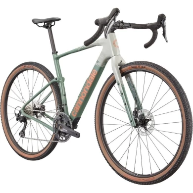 Rower gravel Cannondale Topstone Carbon 2 GRX 2x12 szaro-zielony