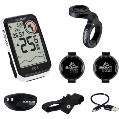 Nawigacja rowerowa Sigma ROX 4.0 Endurance Sensor Set biała