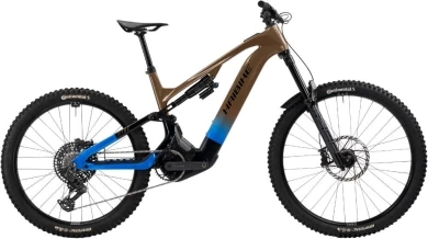 Rower elektryczny Haibike HYBE CF 9 brązowo-niebieski