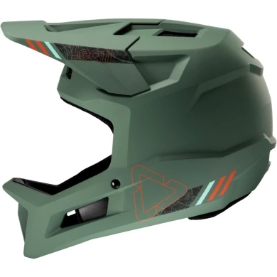 Kask rowerowy fullface Leatt MTB Gravity 1.0 ciemnozielony