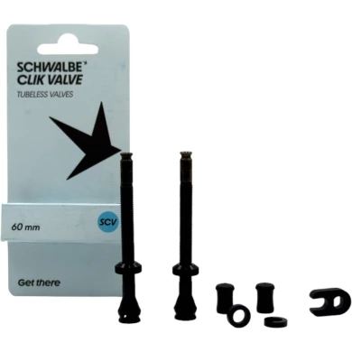 Zestaw wentyli Schwalbe Clik Tubeless 60 mm