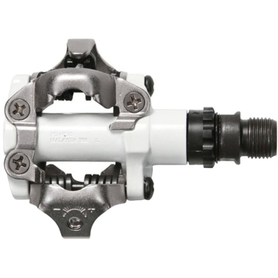 Pedały rowerowe Shimano SPD PD-M520 białe + bloki