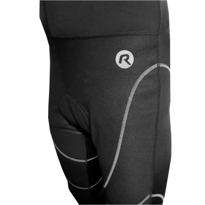 Spodnie rowerowe z szelkami Rogelli Fobello czarne - 3XL