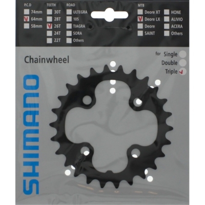 Tarcza mechanizmu korbowego Shimano SLX FC-M660 (26T)