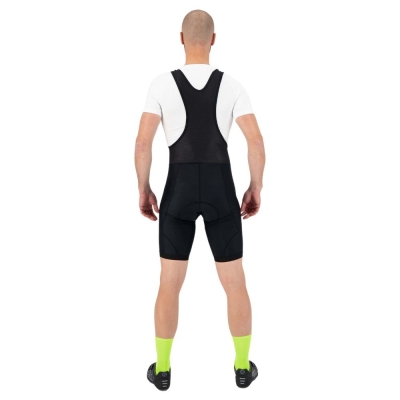 Spodenki rowerowe z szelkami Rogelli Core czarne