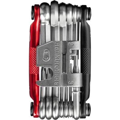 Multitool Crank Brothers M19 czarno-czerwony