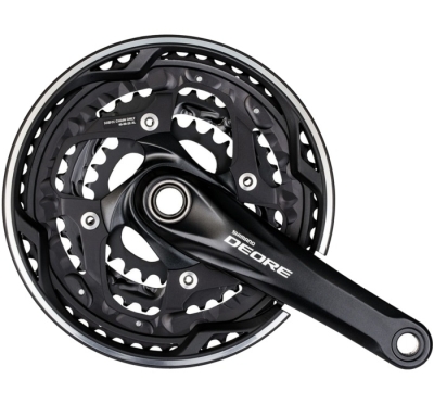 Mechanizm korbowy Shimano Deore FC-M610 czarny