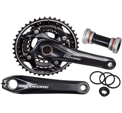 Mechanizm korbowy Shimano Deore FC-M610 czarny
