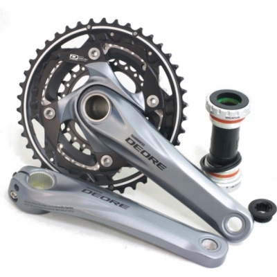 Mechanizm korbowy Shimano Deore FC-M610 srebrny