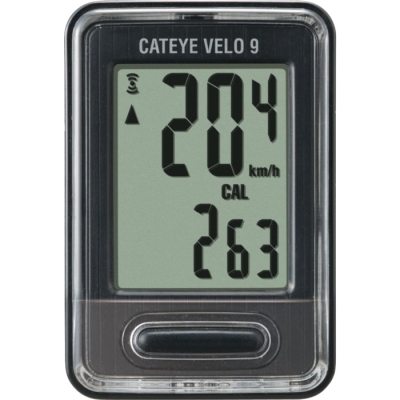 Licznik rowerowy przewodowy Cateye Velo 9 CC-VL820 czarny