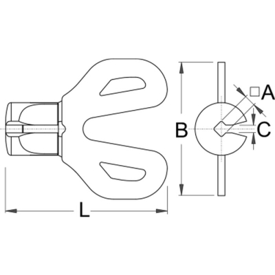 Klucz do nypli Unior 1630/2P - 3.45 mm