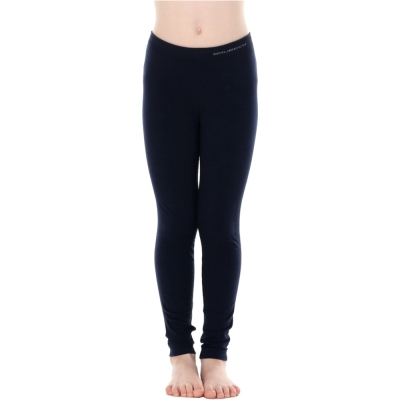 Legginsy dziecięce Brubeck Comfort Cotton Junior granatowe