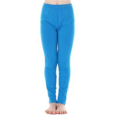 Legginsy dziecięce Brubeck Comfort Cotton Junior lazurowe