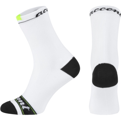 Skarpetki kompresyjne Accent Peloton Compression biało-zielone - L (42-44)