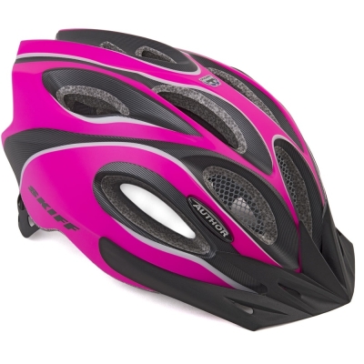 Kask rowerowy Author Skiff różowo-czarny - 58-62