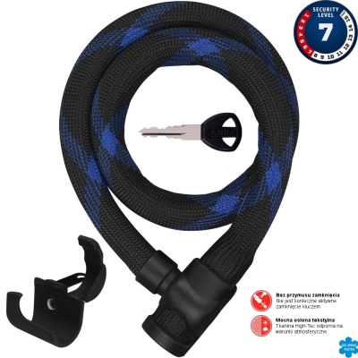Łańcuch Abus Ivera Steel O Flex 7200 + RBU - 100cm
