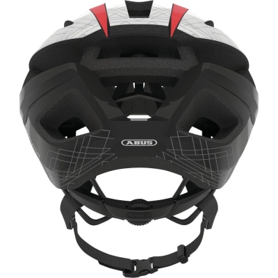 Kask rowerowy Abus Viantor biało-czerwony