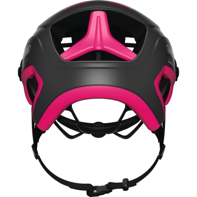 Kask rowerowy Abus MonTrailer czarno-różowy