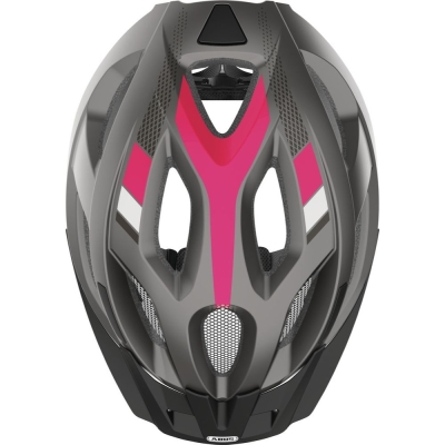 Kask rowerowy Abus Aduro 2.0 szaro-różowy