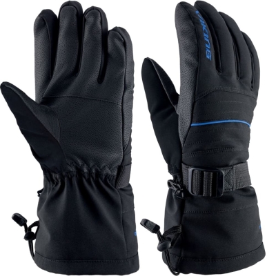 Rękawice narciarskie Viking Bormio czarno-niebieskie - 9
