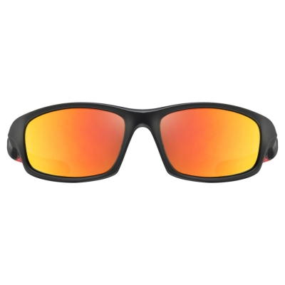 Okulary rowerowe dziecięce Uvex Sportstyle 507 czarno-czerwone