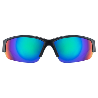 Okulary rowerowe Uvex Sportstyle 215 czarno-zielone