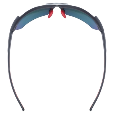 Okulary rowerowe Uvex Sportstyle 114 czarno-czerwone +wymienne szkła