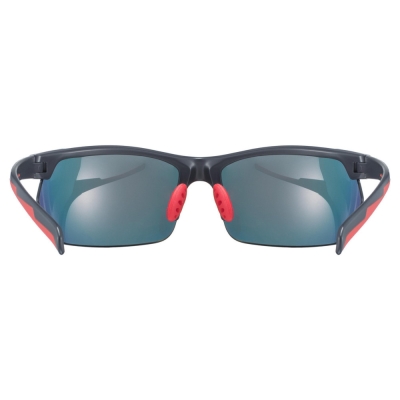 Okulary rowerowe Uvex Sportstyle 114 czarno-czerwone +wymienne szkła
