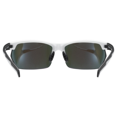 Okulary rowerowe Uvex Sportstyle 114 biało-czarne + wymienne szkła
