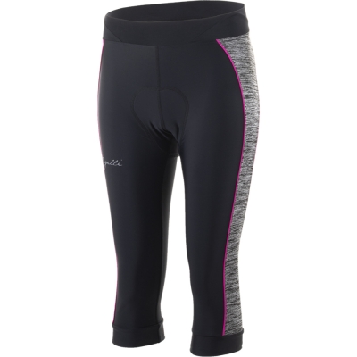 Spodenki rowerowe 3/4 damskie Rogelli Carou 3.0 czarne - S
