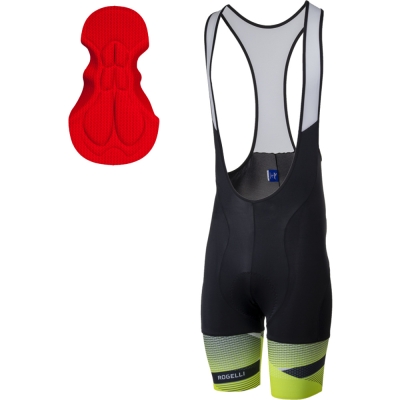 Spodenki rowerowe Rogelli Arte czarno-żółte - XL