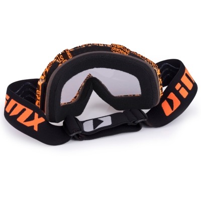 Gogle IMX Mud Graphic pomarańczowe