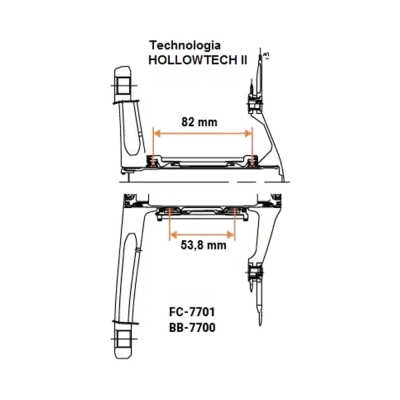 Mechanizm korbowy Shimano Deore XT FC-M8100-2