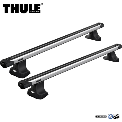 Bagażnik Dachowy Thule SlideBar Evo Ford Focus 5-dr Kombi Mk.III 2011-2018 dach normalny srebrny