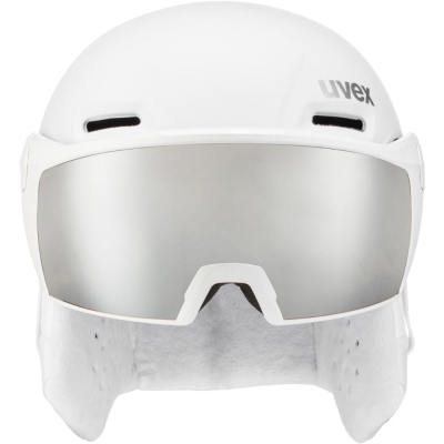 Kask narciarski snowboardowy Uvex Hlmt 700 Visor biały