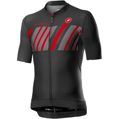 Koszulka rowerowa Castelli Hors Categorie antracytowa - XXXL