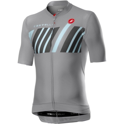 Koszulka rowerowa Castelli Hors Categorie szara - XL