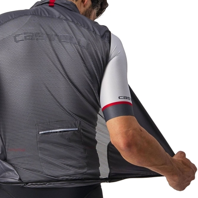 Kamizelka rowerowa Castelli Aria antracytowa - XXXL