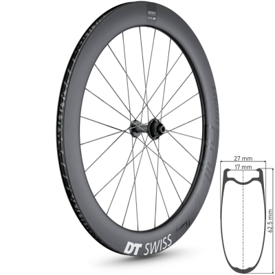 DT Swiss ARC 1400 Dicut 62 Koło przednie szosa 700C disc Center lock