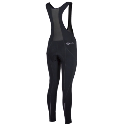 Spodnie rowerowe damskie z szelkami Rogelli Liona czarne - XL